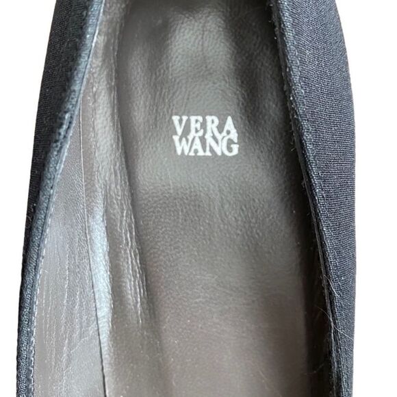 Vera Wang X Stuart Weitzman Heel Pointed Toe Pumps Heels Black 6 - Picture 6 of 8